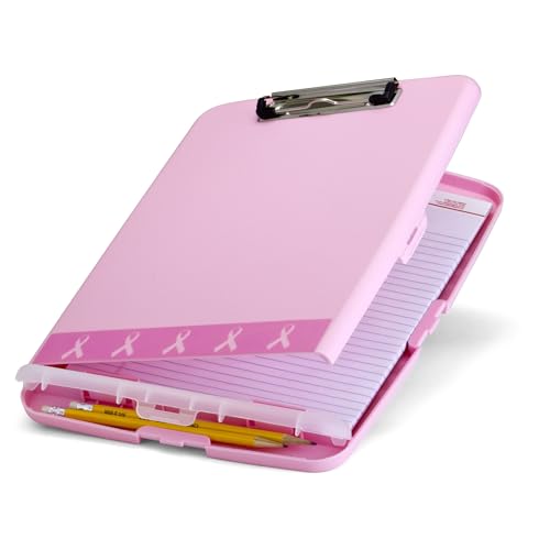 Breast Cancer Awareness Clipboard Box, 3/4" Capacity, 8 1/2 x 11, Pink von Officemate