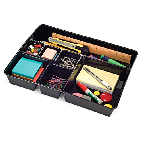 Officemate Achieva Oic 26241 Tiefer Schubladenablage, recycelt, Schwarz von Officemate