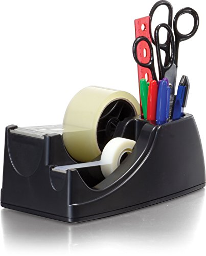 Officemate Heavy Duty Weighted 2-in-1 Tape Dispenser, Recycled,Black (96660) von Officemate