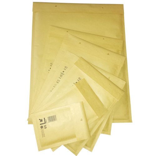 100 Stück Gr. F/6 Luftpolstertaschen Versandtaschen Umschläge [ 220 x 340 mm ] Braun DIN A4+ Briefumschlag Beste Qualität von Officeversand12