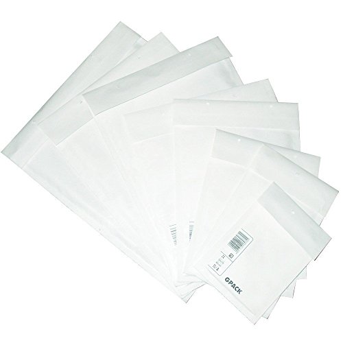 1000 Stück Gr. A/1 Luftpolstertaschen Versandtaschen Umschläge A1 [ 100 x 165 mm ] Weiß DIN A6 Briefumschlag Beste Qualität von Officeversand12