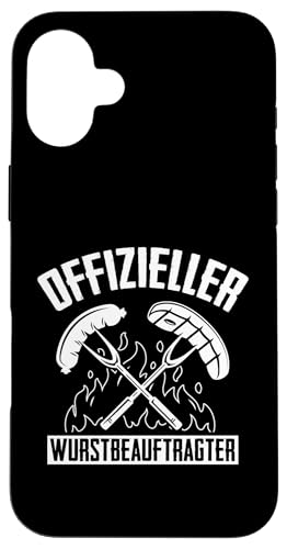 Offizieller Wurstbeauftragter Grillen Vatertag Spruch Mann Hülle für iPhone 16 Plus Offizieller Wurstbeauftragter Grillen Vatertag Spruch Mann Hülle für iPhone 16 Plus von Offizieller Wurstbeauftragter Grillen Vatertag