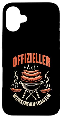 Offizieller Wurstbeauftragter Grillen Vatertag Spruch Mann Hülle für iPhone 16 Plus Offizieller Wurstbeauftragter Grillen Vatertag Spruch Mann Hülle für iPhone 16 Plus von Offizieller Wurstbeauftragter Grillen Vatertag