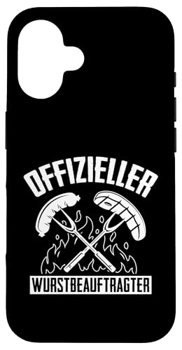 Offizieller Wurstbeauftragter Grillen Vatertag Spruch Mann Hülle für iPhone 16 Offizieller Wurstbeauftragter Grillen Vatertag Spruch Mann Hülle für iPhone 16 von Offizieller Wurstbeauftragter Grillen Vatertag
