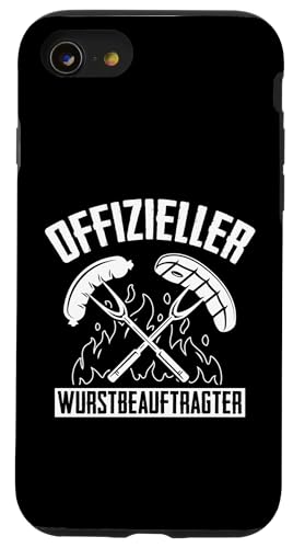 Offizieller Wurstbeauftragter Grillen Vatertag Spruch Mann Hülle für iPhone SE (2020) / 7 / 8 von Offizieller Wurstbeauftragter Grillen Vatertag