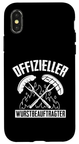 Offizieller Wurstbeauftragter Grillen Vatertag Spruch Mann Hülle für iPhone X/XS von Offizieller Wurstbeauftragter Grillen Vatertag