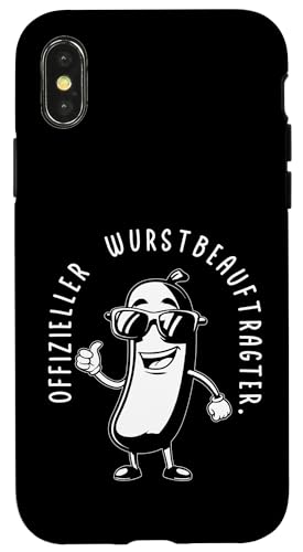 Offizieller Wurstbeauftragter Grillen Vatertag Spruch Mann Hülle für iPhone X/XS von Offizieller Wurstbeauftragter Grillen Vatertag