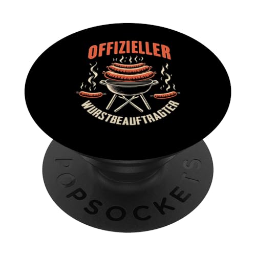 Offizieller Wurstbeauftragter Grillen Vatertag Spruch Mann PopSockets Klebender PopGrip Offizieller Wurstbeauftragter Grillen Vatertag Spruch Mann PopSockets Klebender PopGrip von Offizieller Wurstbeauftragter Grillen Vatertag