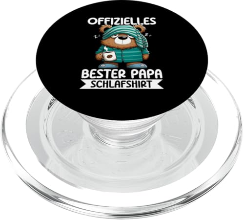 Offizielles Bester Papa Schlafshirt Bär Bear Vatertag Witzig PopSockets PopGrip für MagSafe Offizielles Bester Papa Schlafshirt Bär Bear Vatertag Witzig PopSockets PopGrip für MagSafe von Offizielles Bester Papa Schlafshirt Vatertag