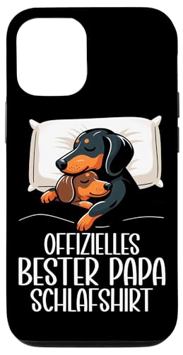 Offizielles Bester Papa Schlafshirt Dackel Vatertag Sprüche Hülle für iPhone 12/12 Pro Offizielles Bester Papa Schlafshirt Dackel Vatertag Sprüche Hülle für iPhone 12/12 Pro von Offizielles Bester Papa Schlafshirt Vatertag