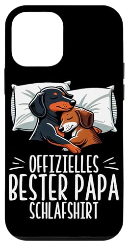 Offizielles Bester Papa Schlafshirt Dackel Vatertag Sprüche Hülle für iPhone 12 mini Offizielles Bester Papa Schlafshirt Dackel Vatertag Sprüche Hülle für iPhone 12 mini von Offizielles Bester Papa Schlafshirt Vatertag