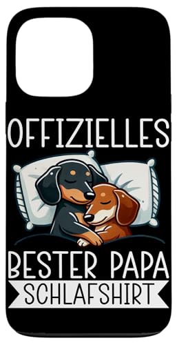 Offizielles Bester Papa Schlafshirt Dackel Vatertag Sprüche Hülle für iPhone 13 Pro Max von Offizielles Bester Papa Schlafshirt Vatertag
