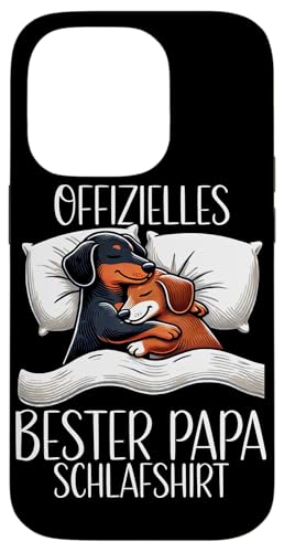 Offizielles Bester Papa Schlafshirt Dackel Vatertag Sprüche Hülle für iPhone 14 Pro von Offizielles Bester Papa Schlafshirt Vatertag