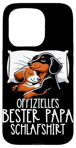 Offizielles Bester Papa Schlafshirt Dackel Vatertag Sprüche Hülle für iPhone 15 Pro Offizielles Bester Papa Schlafshirt Dackel Vatertag Sprüche Hülle für iPhone 15 Pro von Offizielles Bester Papa Schlafshirt Vatertag