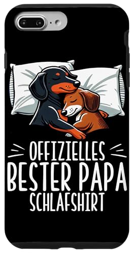 Offizielles Bester Papa Schlafshirt Dackel Vatertag Sprüche Hülle für iPhone 7 Plus/8 Plus von Offizielles Bester Papa Schlafshirt Vatertag