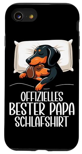 Offizielles Bester Papa Schlafshirt Dackel Vatertag Sprüche Hülle für iPhone SE (2020) / 7 / 8 von Offizielles Bester Papa Schlafshirt Vatertag