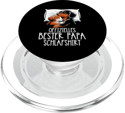 Offizielles Bester Papa Schlafshirt Dackel Vatertag Sprüche PopSockets PopGrip für MagSafe Offizielles Bester Papa Schlafshirt Dackel Vatertag Sprüche PopSockets PopGrip für MagSafe von Offizielles Bester Papa Schlafshirt Vatertag