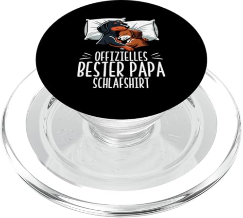Offizielles Bester Papa Schlafshirt Dackel Vatertag Sprüche PopSockets PopGrip für MagSafe Offizielles Bester Papa Schlafshirt Dackel Vatertag Sprüche PopSockets PopGrip für MagSafe von Offizielles Bester Papa Schlafshirt Vatertag