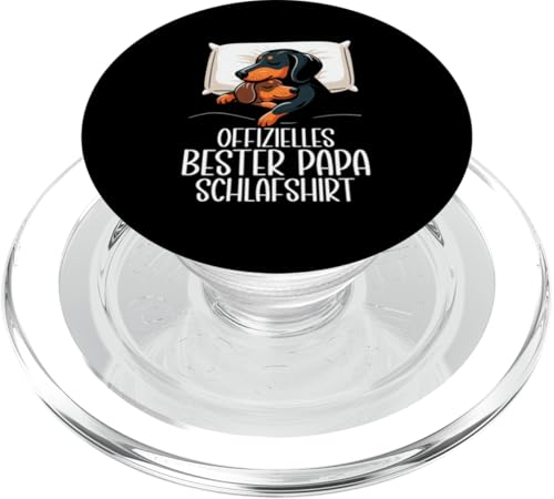 Offizielles Bester Papa Schlafshirt Dackel Vatertag Sprüche PopSockets PopGrip für MagSafe Offizielles Bester Papa Schlafshirt Dackel Vatertag Sprüche PopSockets PopGrip für MagSafe von Offizielles Bester Papa Schlafshirt Vatertag