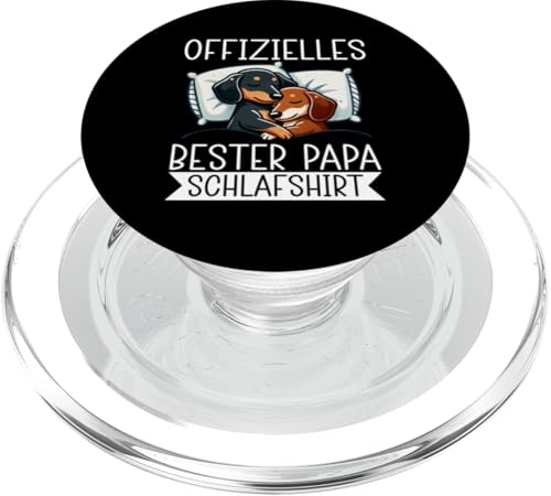 Offizielles Bester Papa Schlafshirt Dackel Vatertag Sprüche PopSockets PopGrip für MagSafe Offizielles Bester Papa Schlafshirt Dackel Vatertag Sprüche PopSockets PopGrip für MagSafe von Offizielles Bester Papa Schlafshirt Vatertag