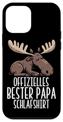 Offizielles Bester Papa Schlafshirt Elch Vatertag Sprüche Hülle für iPhone 12 mini Offizielles Bester Papa Schlafshirt Elch Vatertag Sprüche Hülle für iPhone 12 mini von Offizielles Bester Papa Schlafshirt Vatertag