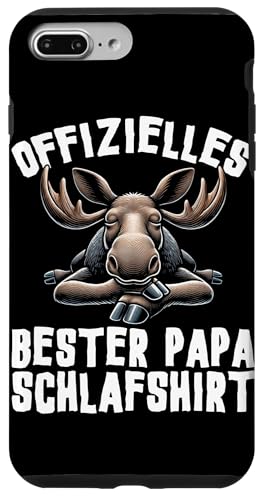 Offizielles Bester Papa Schlafshirt Elch Vatertag Sprüche Hülle für iPhone 7 Plus/8 Plus von Offizielles Bester Papa Schlafshirt Vatertag