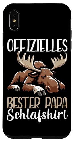 Offizielles Bester Papa Schlafshirt Elch Vatertag Sprüche Hülle für iPhone XS Max Offizielles Bester Papa Schlafshirt Elch Vatertag Sprüche Hülle für iPhone XS Max von Offizielles Bester Papa Schlafshirt Vatertag