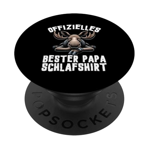 Offizielles Bester Papa Schlafshirt Elch Vatertag Sprüche PopSockets Klebender PopGrip Offizielles Bester Papa Schlafshirt Elch Vatertag Sprüche PopSockets Klebender PopGrip von Offizielles Bester Papa Schlafshirt Vatertag