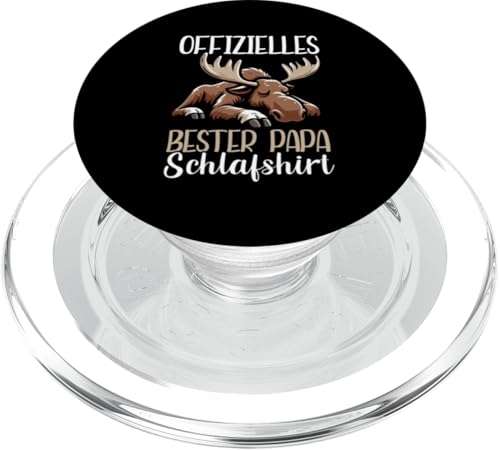 Offizielles Bester Papa Schlafshirt Elch Vatertag Sprüche PopSockets PopGrip für MagSafe Offizielles Bester Papa Schlafshirt Elch Vatertag Sprüche PopSockets PopGrip für MagSafe von Offizielles Bester Papa Schlafshirt Vatertag