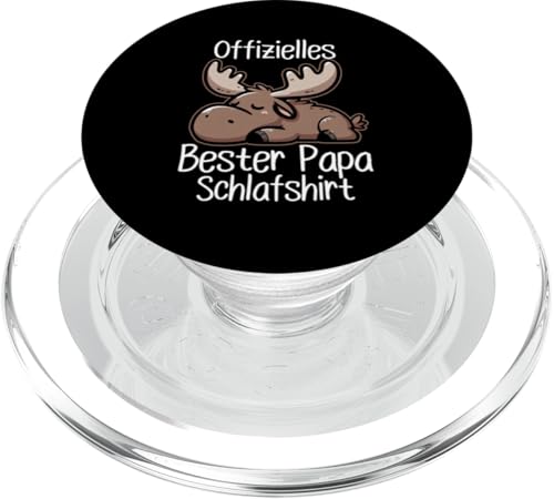 Offizielles Bester Papa Schlafshirt Elch Vatertag Sprüche PopSockets PopGrip für MagSafe Offizielles Bester Papa Schlafshirt Elch Vatertag Sprüche PopSockets PopGrip für MagSafe von Offizielles Bester Papa Schlafshirt Vatertag