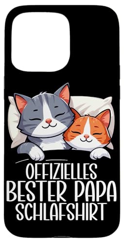 Offizielles Bester Papa Schlafshirt Katzen Vatertag Witzig Hülle für iPhone 15 Pro Max Offizielles Bester Papa Schlafshirt Katzen Vatertag Witzig Hülle für iPhone 15 Pro Max von Offizielles Bester Papa Schlafshirt Vatertag
