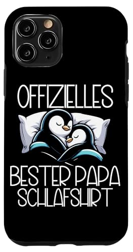 Offizielles Bester Papa Schlafshirt Pinguin Vatertag Sprüche Hülle für iPhone 11 Pro von Offizielles Bester Papa Schlafshirt Vatertag