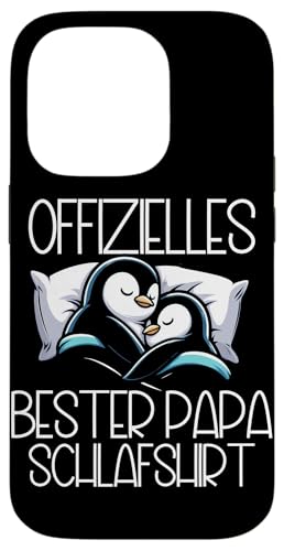 Offizielles Bester Papa Schlafshirt Pinguin Vatertag Sprüche Hülle für iPhone 14 Pro von Offizielles Bester Papa Schlafshirt Vatertag
