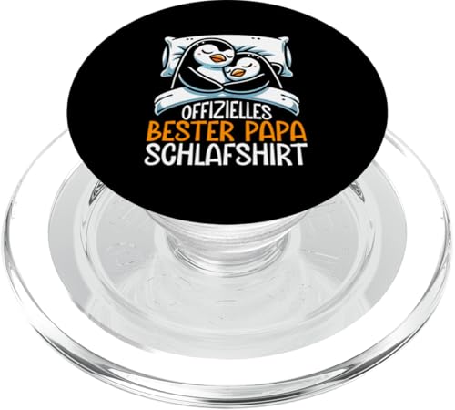 Offizielles Bester Papa Schlafshirt Pinguin Vatertag Sprüche PopSockets PopGrip für MagSafe Offizielles Bester Papa Schlafshirt Pinguin Vatertag Sprüche PopSockets PopGrip für MagSafe von Offizielles Bester Papa Schlafshirt Vatertag