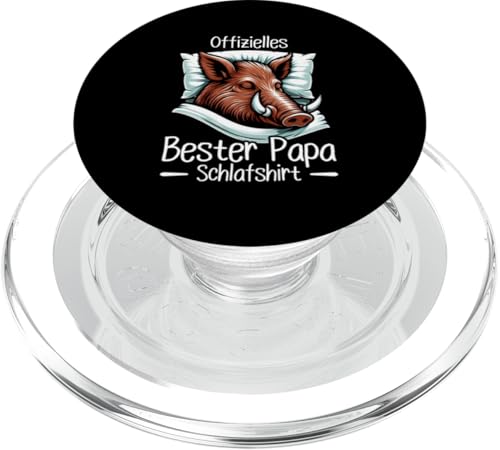 Offizielles Bester Papa Schlafshirt Wildschwein Vatertag PopSockets PopGrip für MagSafe Offizielles Bester Papa Schlafshirt Wildschwein Vatertag PopSockets PopGrip für MagSafe von Offizielles Bester Papa Schlafshirt Vatertag