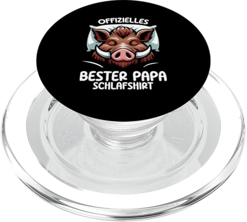 Offizielles Bester Papa Schlafshirt Wildschwein Vatertag PopSockets PopGrip für MagSafe Offizielles Bester Papa Schlafshirt Wildschwein Vatertag PopSockets PopGrip für MagSafe von Offizielles Bester Papa Schlafshirt Vatertag
