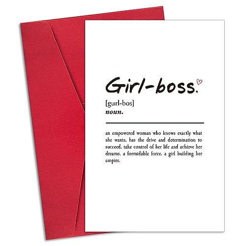 Ogeby Lustige Mädchen Boss Karten Geschenke für Boss Frauen, Happy Boss's Day Karte Geschenk, Girl Boss Definition Karte für sie, Girl Boss Geburtstagskarte von Mitarbeitern Ogeby Lustige Mädchen Boss Karten Geschenke für Boss Frauen, Happy Boss's Day Karte Geschenk, Girl Boss Definition Karte für sie, Girl Boss Geburtstagskarte von Mitarbeitern von Ogeby