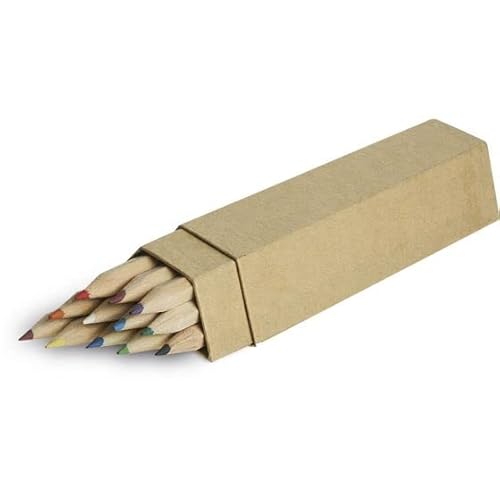 OgniBene s.r.l.s. Packung mit farbigen Bleistiften aus Holz, 12 Stück im Etui aus Trapezkarton. Maße Artikel (cm): 18,2 x 4,5 x 2,5 cm. von OgniBene s.r.l.s.