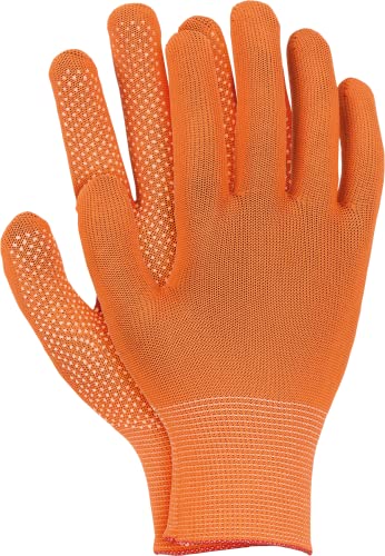 Ogrifox OX-Dotua_PW Handschuhe, Arbeitshandschuhe, OX.14.286, Orange-Weiß, L Größe, 240 Paar von Ogrifox