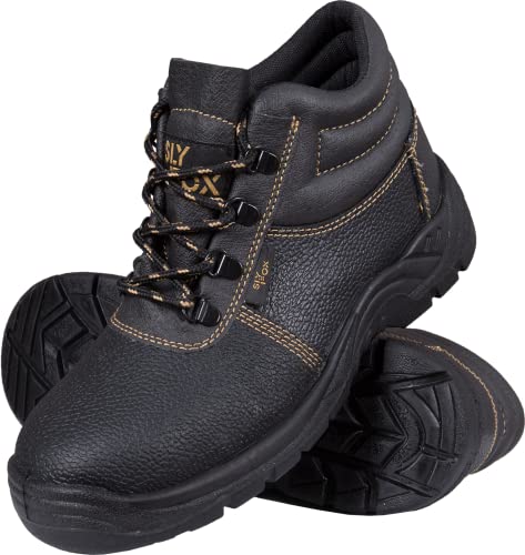 Ogrifox OX-SLX-T-OB Arbeitsschuhe Herren, Damen | Sicherheitsschuhe | Safety Shoes | ISO EN20347 | Schwarz-Gold | Größe 37 von Ogrifox