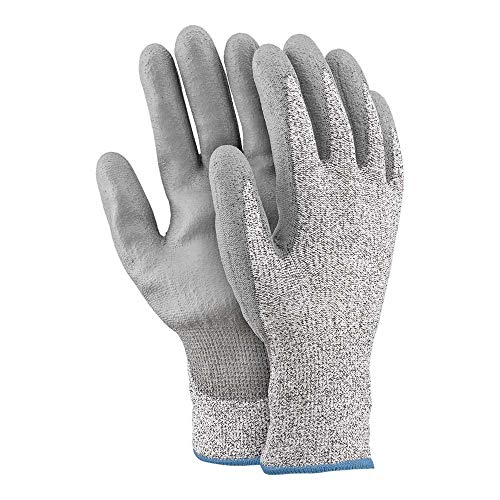 Ogrifox OX-STEEL-PU_8 Schutzhandschuhe, Arbeitshandschuhe, Schwarz-Weiß-Grau, 8 Größe, 72 Paar von Ogrifox