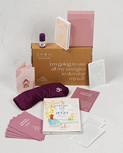Oh Shanti Geschenkbox Achtsamkeit | Box mit verschiedenen Geschenken für Entspannung & Entschleunigung | Mindcards mit 4 Fokusthemen für einen ganzen bewussten Monat von Oh Shanti