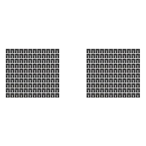 Ohewiiuk 240 Stücke Mechanischer Tastatur Schalter Aufkleber Geräusch Dämpfer Schaumstoff Schall Dämmungs Folie für Schalter Stabilisator, A von Ohewiiuk