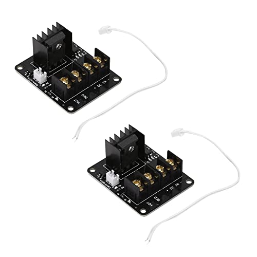 Ohewiiuk 2X Das 3D Drucker Heiß Bett Mosfet Erweiterungs Modul Enthält Eine 2 Polige Leitung Anet A8 A6 A2 Kompatibles Schwarz Ohewiiuk 2X Das 3D Drucker Heiß Bett Mosfet Erweiterungs Modul Enthält Eine 2 Polige Leitung Anet A8 A6 A2 Kompatibles Schwarz von Ohewiiuk