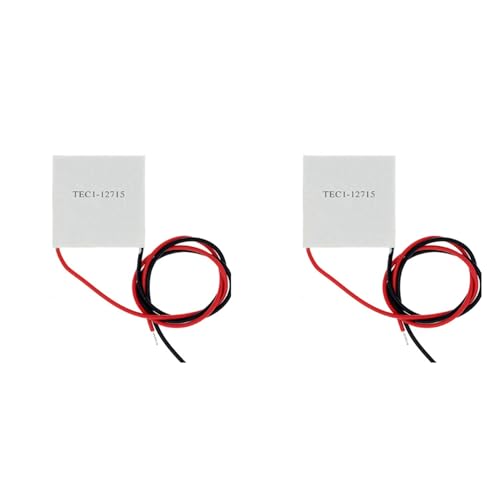 Ohewiiuk 2X Elements Peltier TEC1-12715 Thermoelektrisches Peltier-Modul 12715 TEC 12V 15A DIY KüHler Peltier Elemente Board von Ohewiiuk