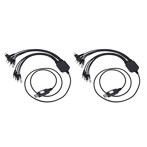 Ohewiiuk 2X USB-Programmierkabel Fuer Fuer Icom Handy-Walkie-Talkie Autoradio CD Software von Ohewiiuk