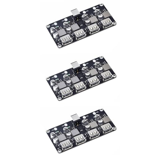 Ohewiiuk 3X QC3.0 QC2.0 USB Schnell Laden Platine 4XUSB Anschluss DC-DC DC12V-30V zu DC 3-12V Laden Schaltung Modul von Ohewiiuk