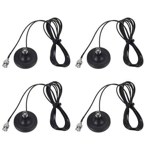 Ohewiiuk 4X Drahtlose Antennen Basis Mikrofon Antennen Basis mit Magnet 3 Meter Rg174 Kabel BNC AußEn Antenne von Ohewiiuk