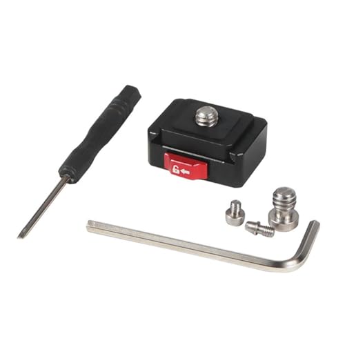 Ohewiiuk Anti-Shake Mini Quick-Release Mount Kit Sportkamera Quick-Release Kit Geeignet für Fülllicht Mikrofon Monitor von Ohewiiuk