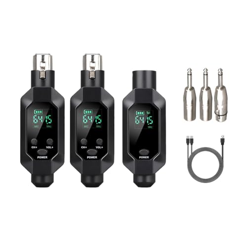 Ohewiiuk Drahtloser Mikrofonkonverter Mikrofon Drahtloses Sendersystem Universeller Drahtloser Transceiver Eins zu Ohewiiuk Drahtloser Mikrofonkonverter Mikrofon Drahtloses Sendersystem Universeller Drahtloser Transceiver Eins zu von Ohewiiuk